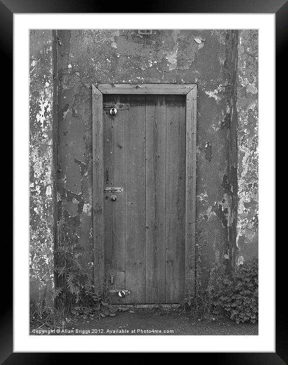 Doorway to the Past Framed Mounted Print by Allan Briggs