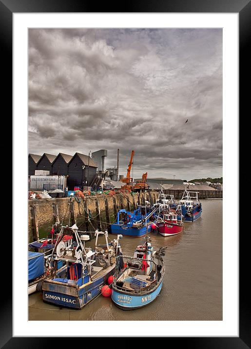 Whitstable Harbour Framed Mounted Print by Dawn Cox