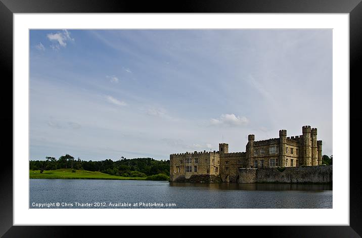 Leeds Castle 3 Framed Mounted Print by Chris Thaxter