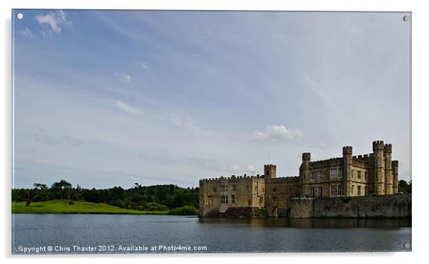 Leeds Castle 3 Acrylic by Chris Thaxter
