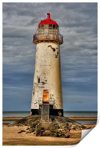 Talacre Lighthouse Wales Print by Adrian Evans