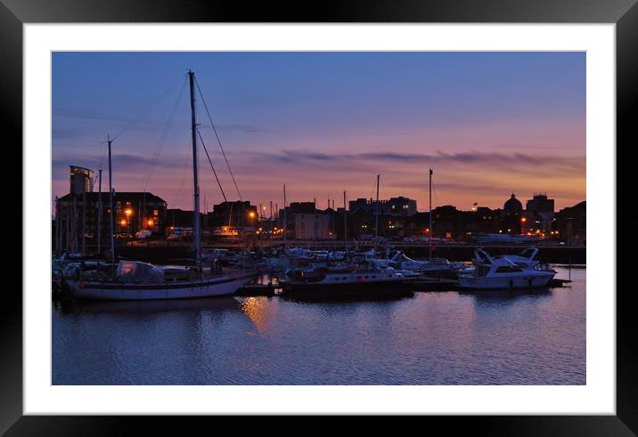 After Sunset. Framed Mounted Print by Becky Dix