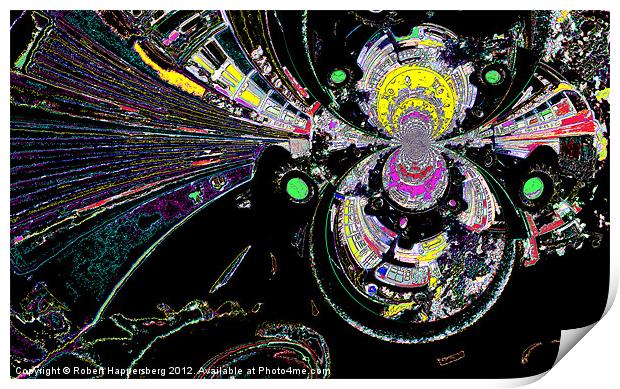 SPACE PORT 2099 Print by Robert Happersberg