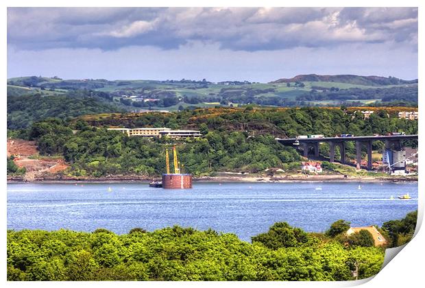 New Forth Crossing - 13 June 2012 Print by Tom Gomez