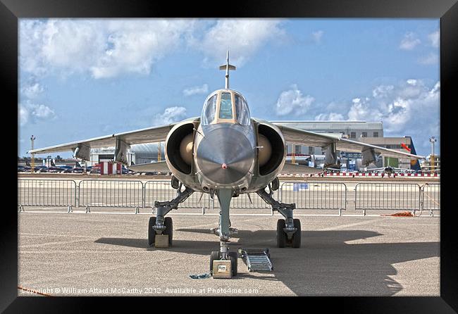 Libyan Air Force Mirage F1 Reg 502 Framed Print by William AttardMcCarthy