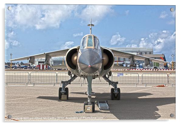 Libyan Air Force Mirage F1 Reg 502 Acrylic by William AttardMcCarthy