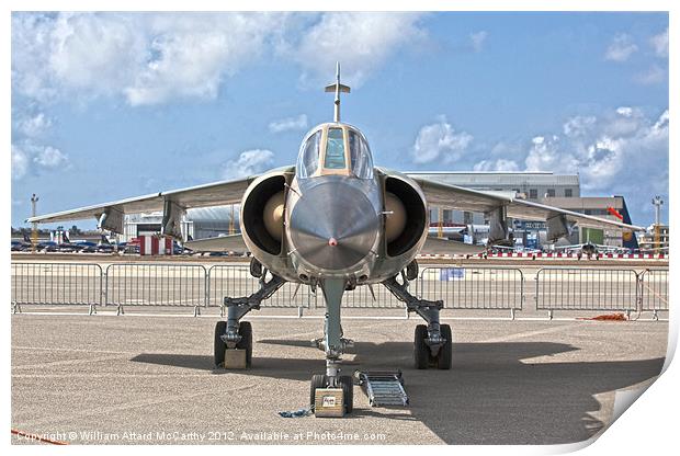 Libyan Air Force Mirage F1 Reg 502 Print by William AttardMcCarthy