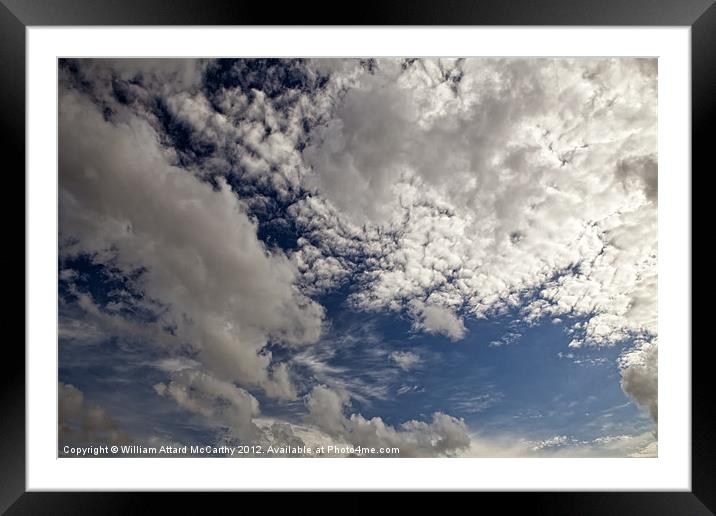 Cloudscape Framed Mounted Print by William AttardMcCarthy