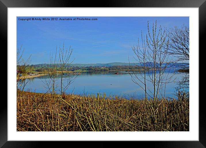 Carsinton Water, Derbyshire Framed Mounted Print by Andy White