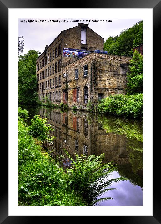 Warehouse, Rochdale canal Framed Mounted Print by Jason Connolly