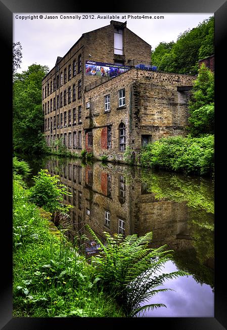 Warehouse, Rochdale canal Framed Print by Jason Connolly
