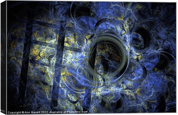 Into the Blue Abyss Canvas Print by Ann Garrett