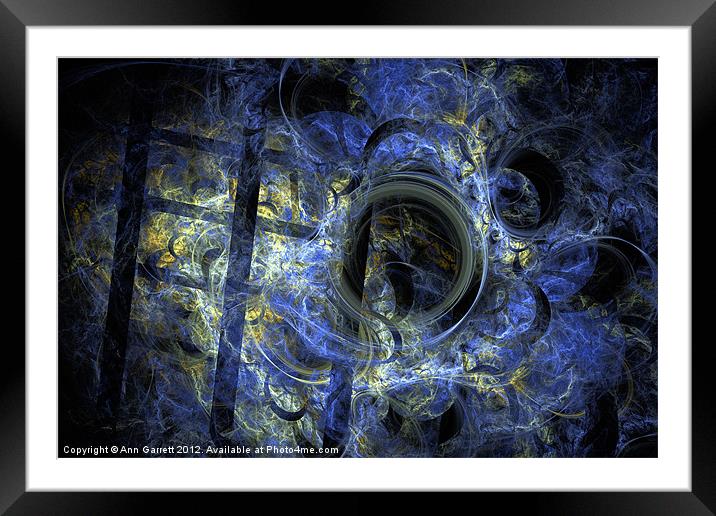 Into the Blue Abyss Framed Mounted Print by Ann Garrett
