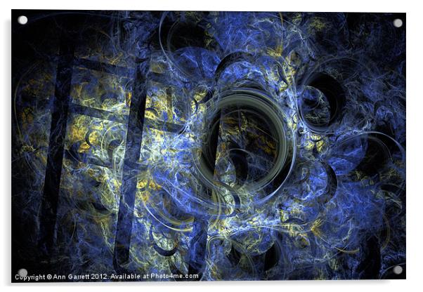 Into the Blue Abyss Acrylic by Ann Garrett
