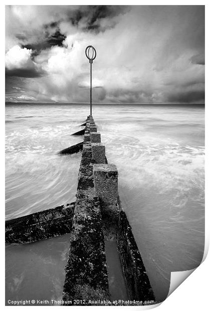 Portobello Beach Breaker Print by Keith Thorburn EFIAP/b