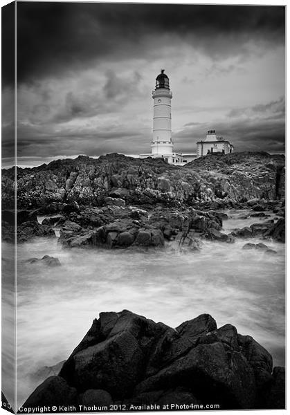 Corsewell Lighthouse Canvas Print by Keith Thorburn EFIAP/b
