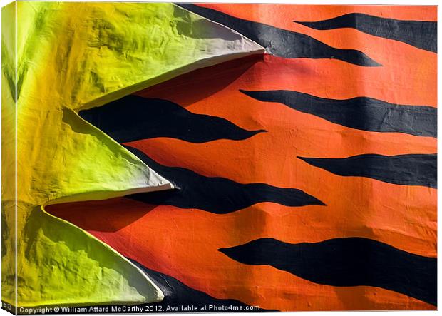 Tiger Stripes Canvas Print by William AttardMcCarthy