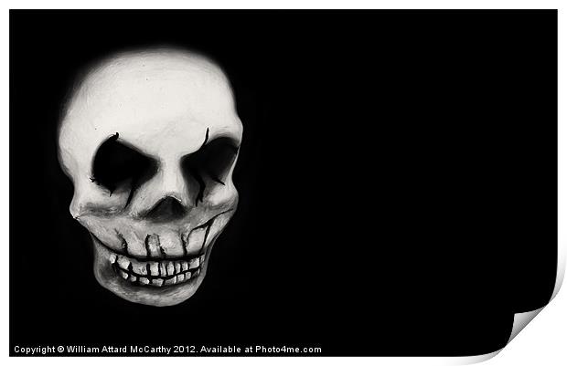 Mardi Gras Skull Print by William AttardMcCarthy