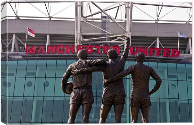 Legends at Old Trafford Canvas Print by Chris Walker