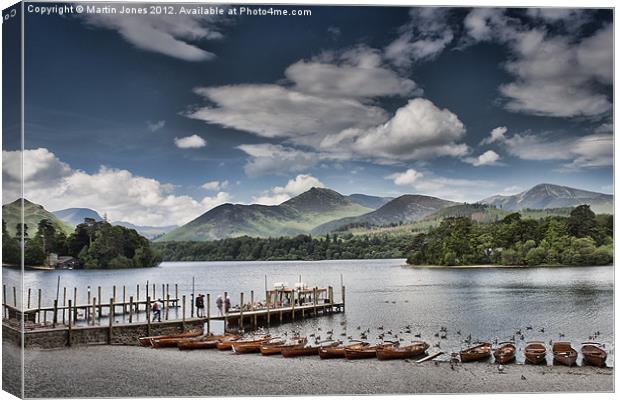 Keswick Landing Stages Canvas Print by K7 Photography