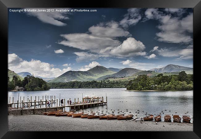 Keswick Landing Stages Framed Print by K7 Photography