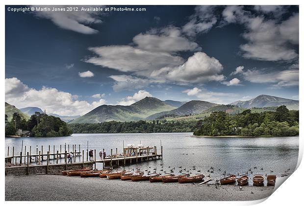 Keswick Landing Stages Print by K7 Photography