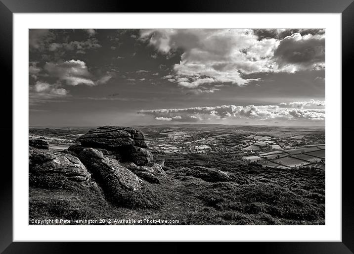 Widdecombe in the Moor Framed Mounted Print by Pete Hemington