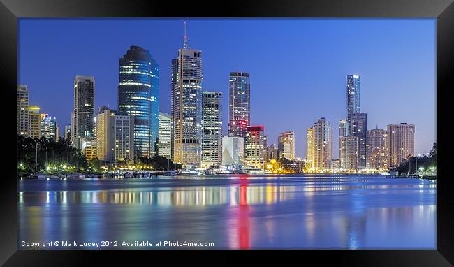 River Living Framed Print by Mark Lucey