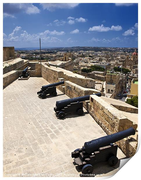 Medieval Battery and Cannons Print by William AttardMcCarthy