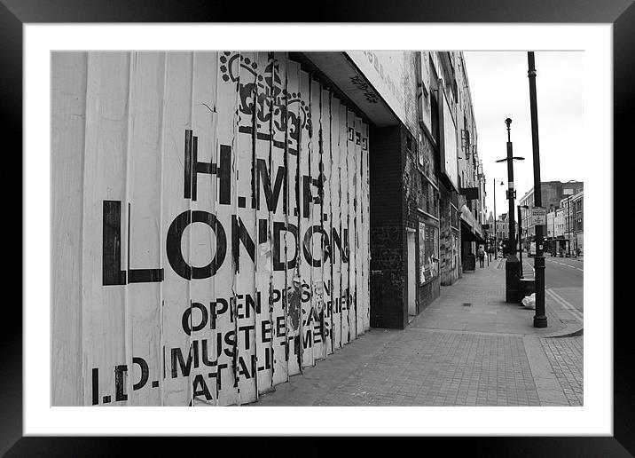 HMP London Framed Mounted Print by Adrian Wilkins