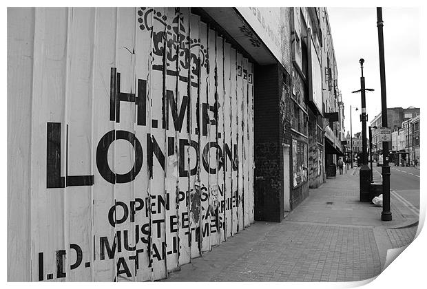 HMP London Print by Adrian Wilkins
