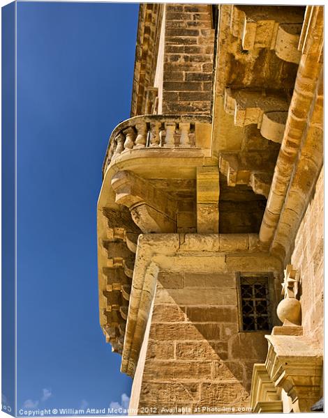 Selmun Castle Detail Canvas Print by William AttardMcCarthy