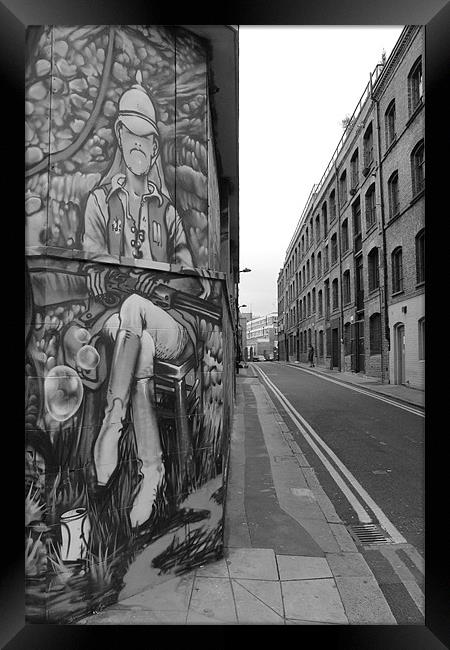 Street Art Huntsman Framed Print by Adrian Wilkins