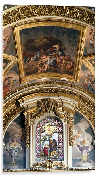 Mdina Cathedral Acrylic by William AttardMcCarthy