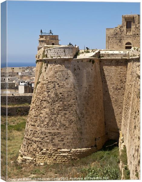 The Citadel Walls Canvas Print by William AttardMcCarthy