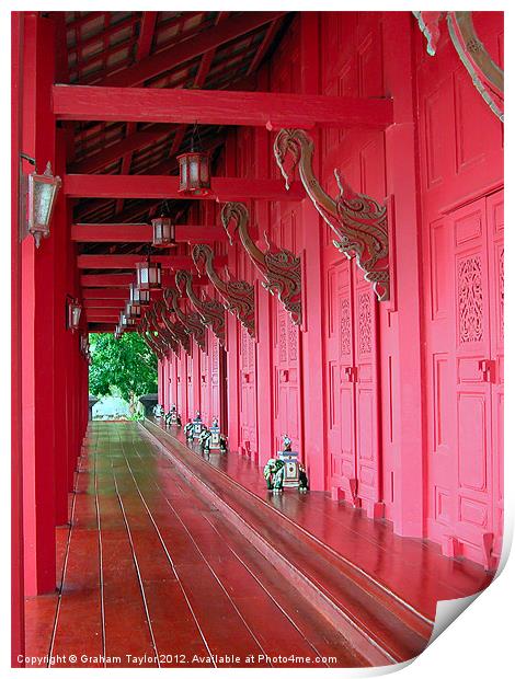 Majestic Langkawi Summer Palace A Lost Piece of Fa Print by Graham Taylor