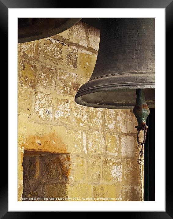 Old Siege Bells Framed Mounted Print by William AttardMcCarthy