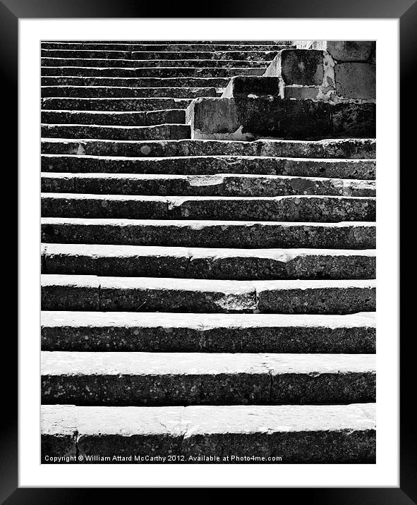 Medieval Steps Abstract Framed Mounted Print by William AttardMcCarthy