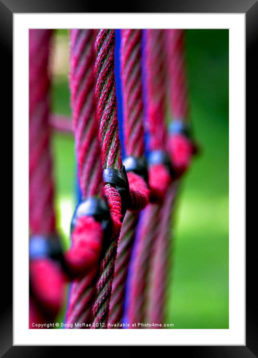 Rope Framed Mounted Print by Doug McRae