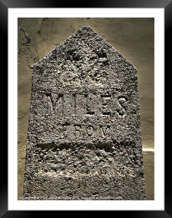 Milestone Framed Mounted Print by William AttardMcCarthy