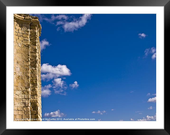 Ruins and Sky Framed Mounted Print by William AttardMcCarthy