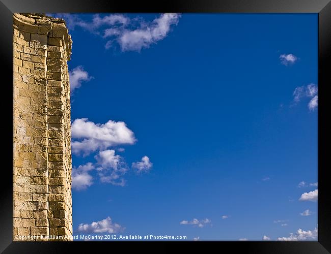 Ruins and Sky Framed Print by William AttardMcCarthy
