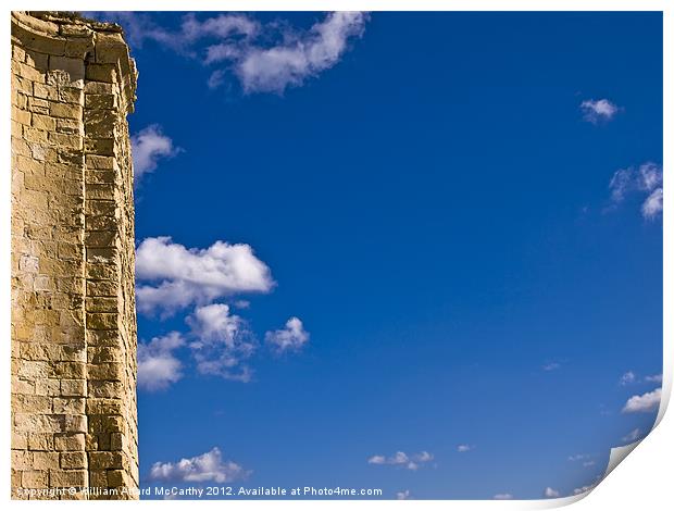 Ruins and Sky Print by William AttardMcCarthy