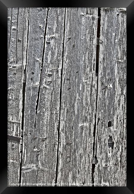 Aged Timber Framed Print by William AttardMcCarthy