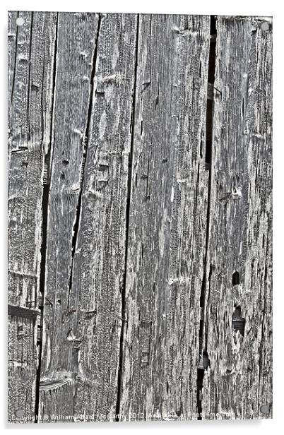 Aged Timber Acrylic by William AttardMcCarthy