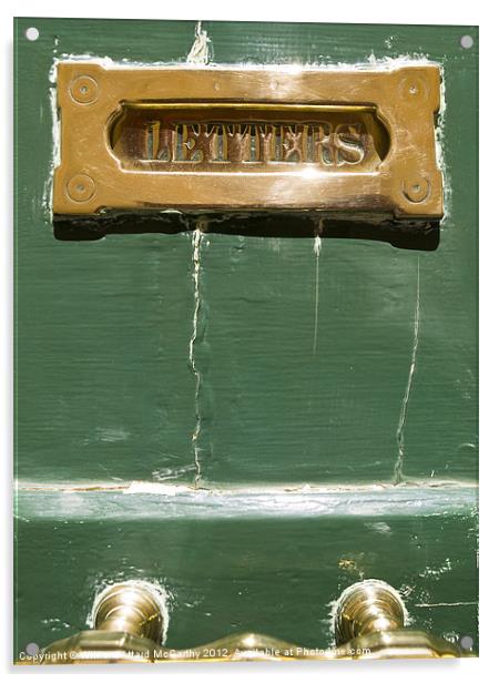 Letterbox Acrylic by William AttardMcCarthy