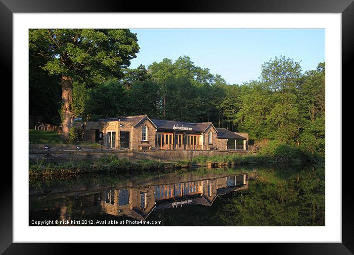 The Boathouse Framed Mounted Print by nick hirst