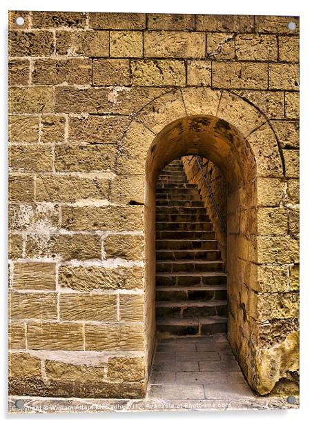 Castle Doorway Acrylic by William AttardMcCarthy