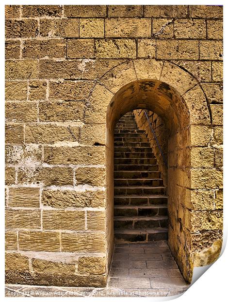 Castle Doorway Print by William AttardMcCarthy