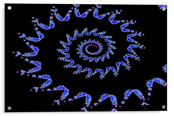 Nautilus fractal Acrylic by David Pyatt